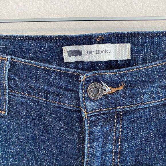 Levi’s 515 Bootcut Jeans Dark Wash Denim Size 14S - Picture 7 of 13
